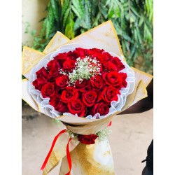BRASEE DE ROSES ROUGE MAXI